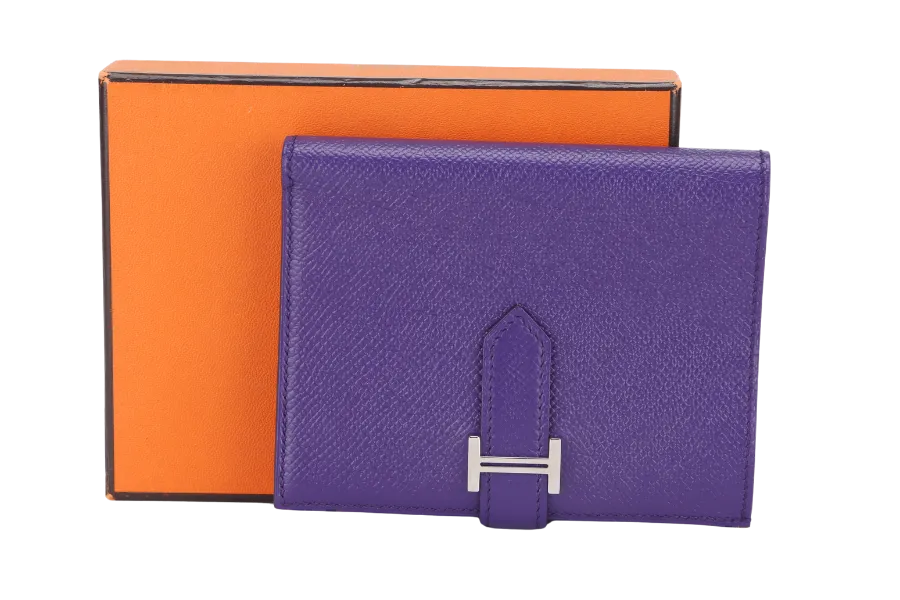 HERMES BEARN COMPACT ANEMONE SILVER BRACKET (STAMP P) WITH BOX