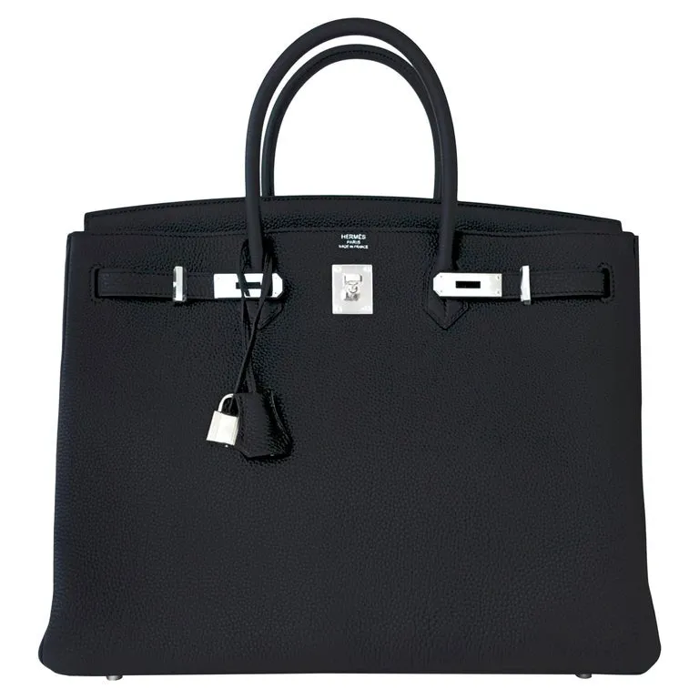 Hermes Black Birkin 40cm Togo Palladium Hardware