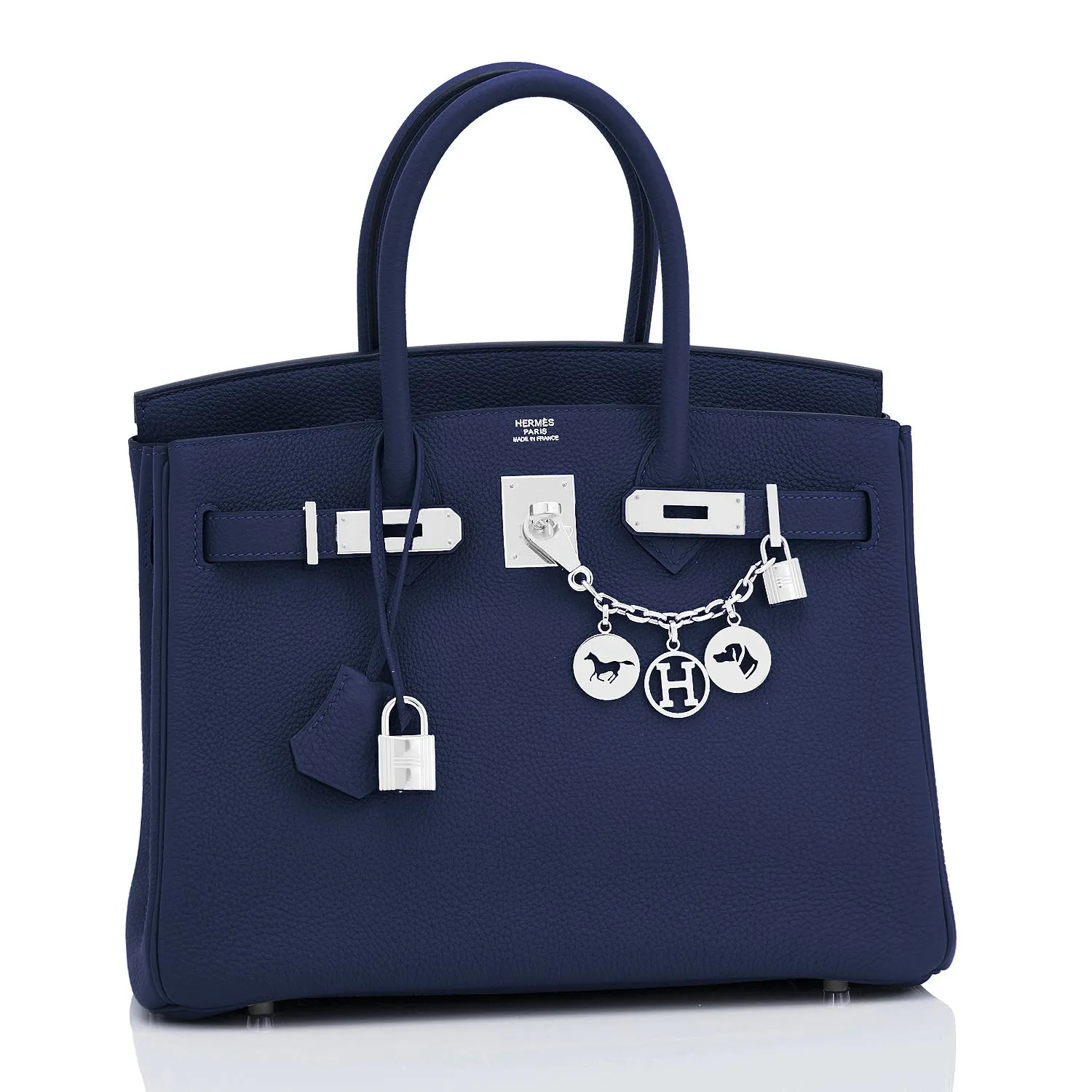 Hermes Blue Nuit Navy Birkin 30cm Togo Palladium Bag