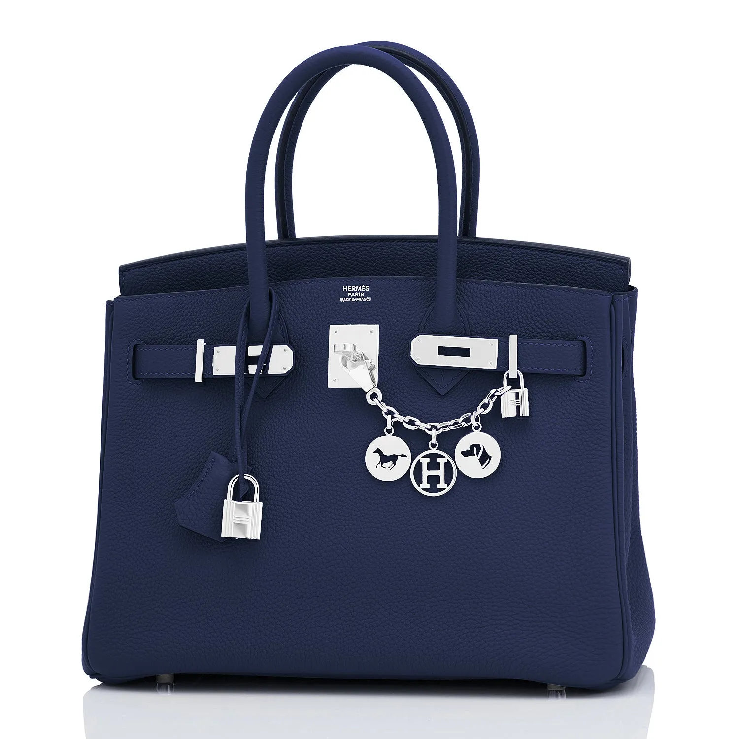 Hermes Blue Nuit Navy Birkin 30cm Togo Palladium Bag