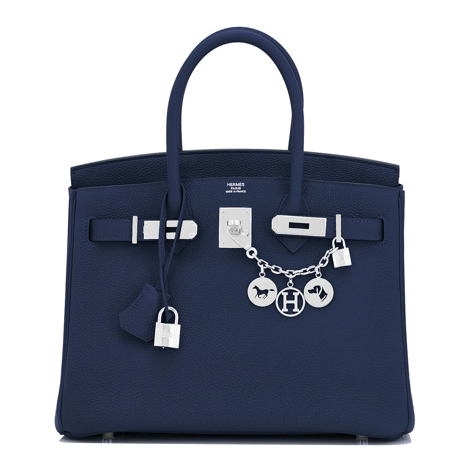 Hermes Blue Nuit Navy Birkin 30cm Togo Palladium Bag