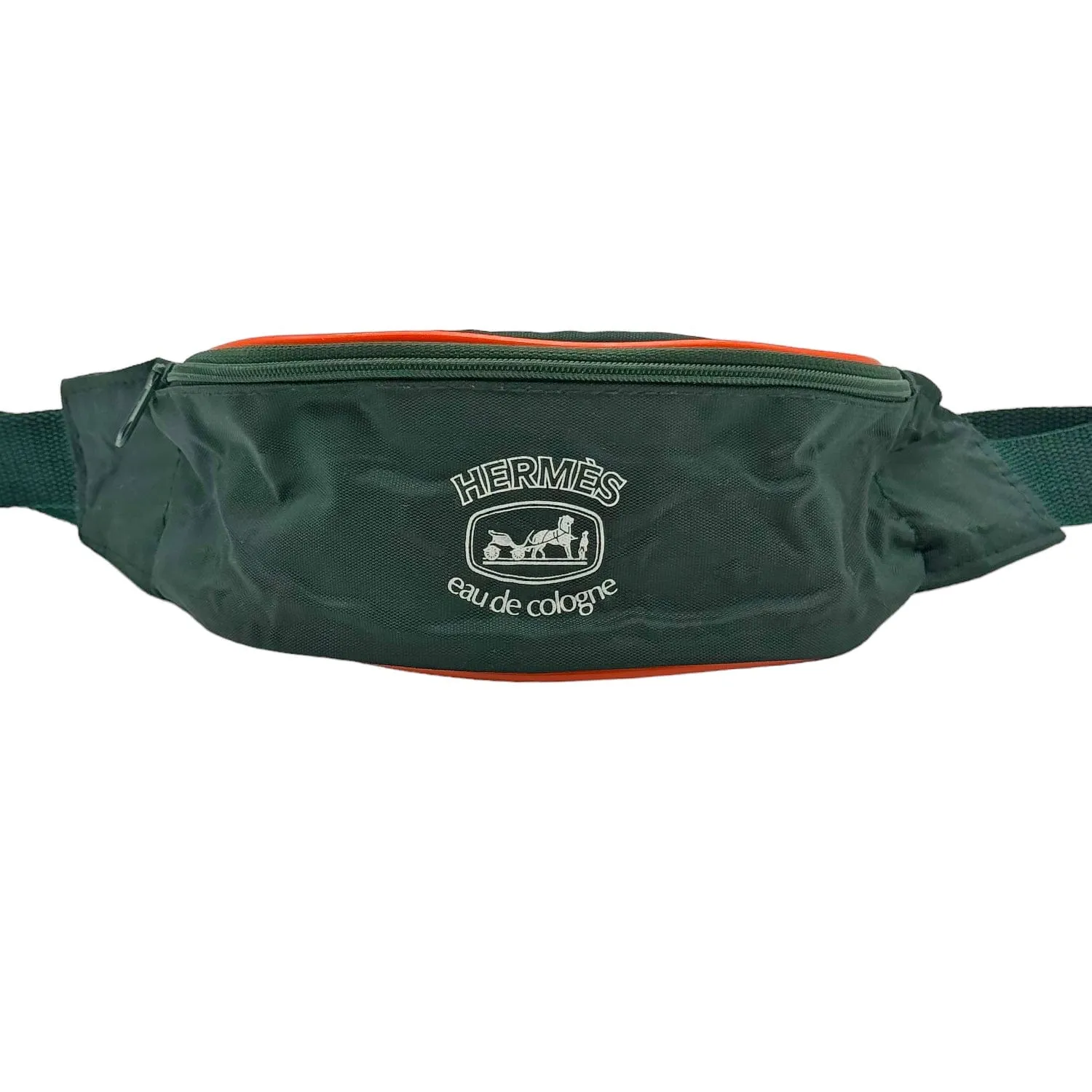HERMES Eau de Cologne Nylon Belt Bag - Green