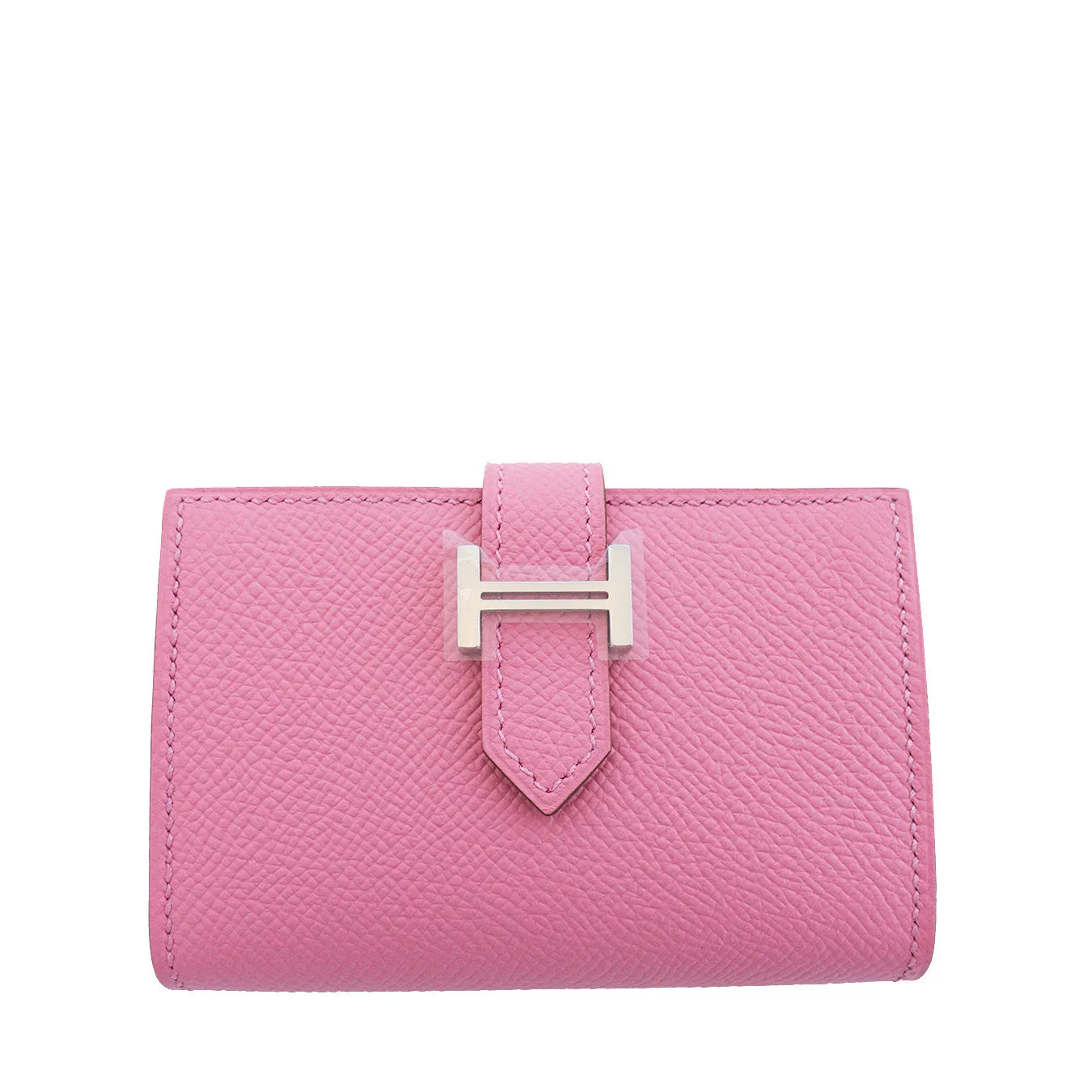 Hermes Rose Confetti Pink Bearn Compact Card-Holder Wallet Case Perfect Gift!