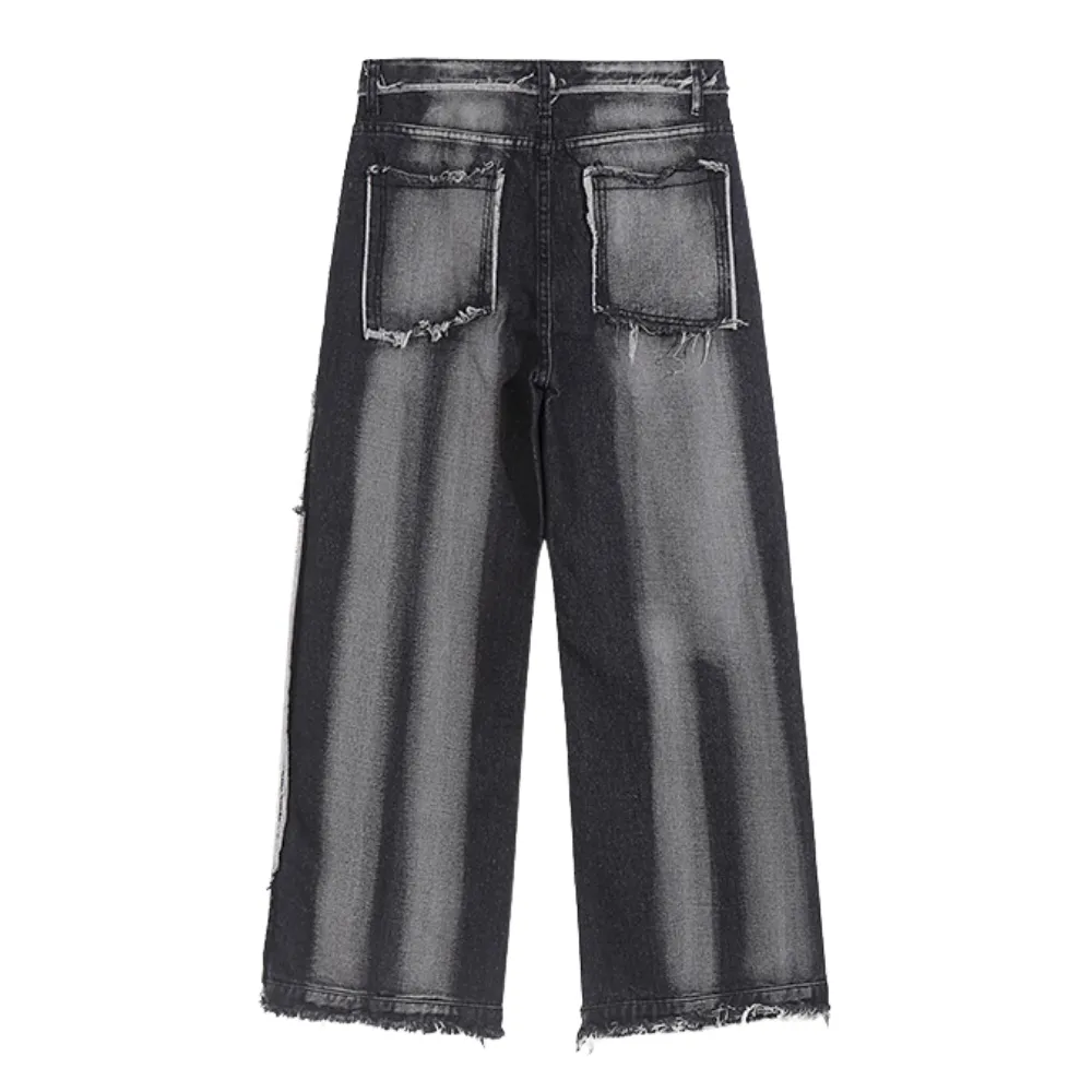 High Street Frayed Gradient Jeans