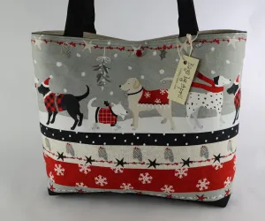 Holiday Dogs Shoulder Bag Purse