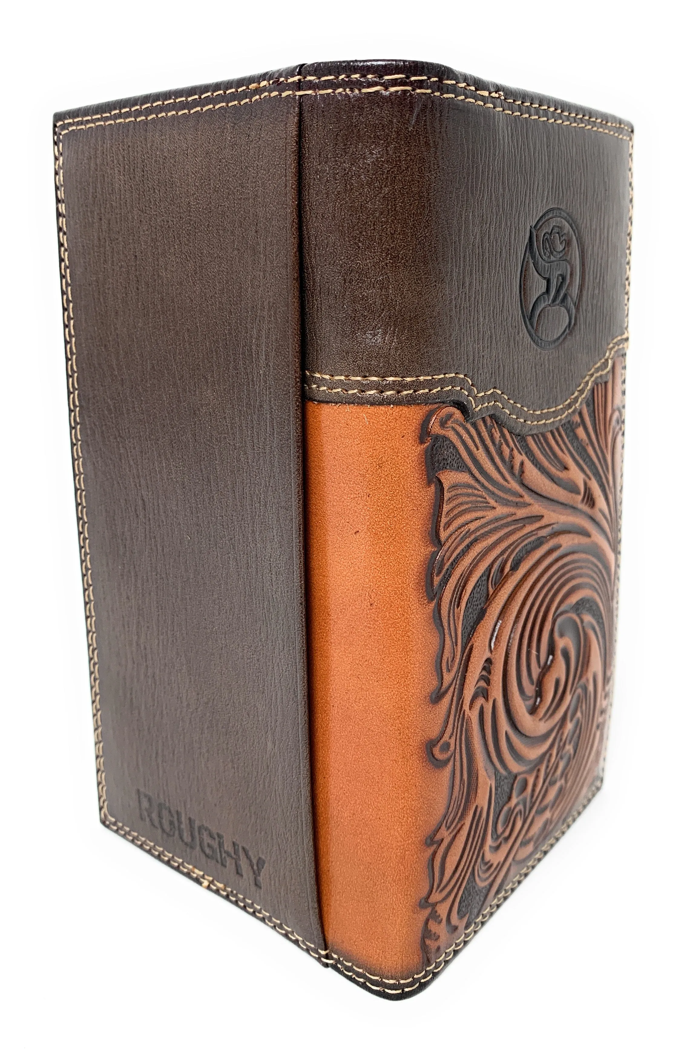 Hooey Tooled Rodeo Wallet Saddle Tan - 2001566W4