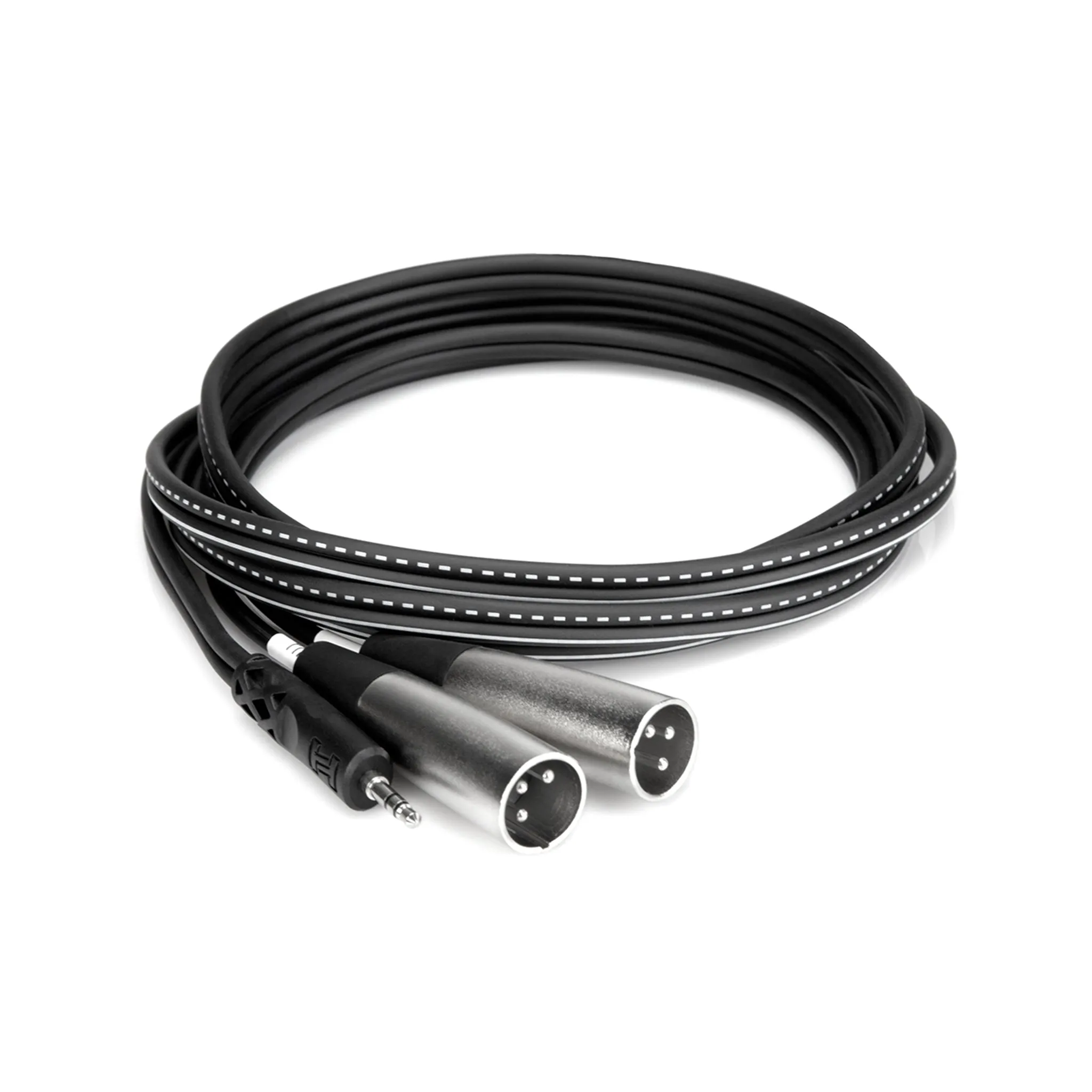 Hosa Stereo Breakout, 3.5 mm TRS to Dual XLR3M, 2 m