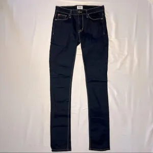 Hudson Shine Midrise Skinny Dark Denim Jeans 25