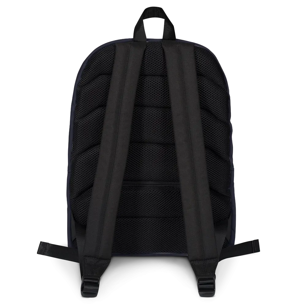 I Love Pink (Esperanza - Raising Dion) Pink on Navy Backpack