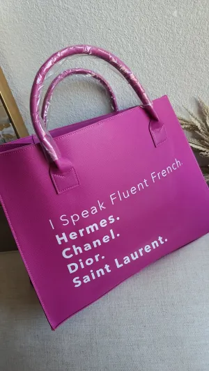 I Speak Fluent French PINK