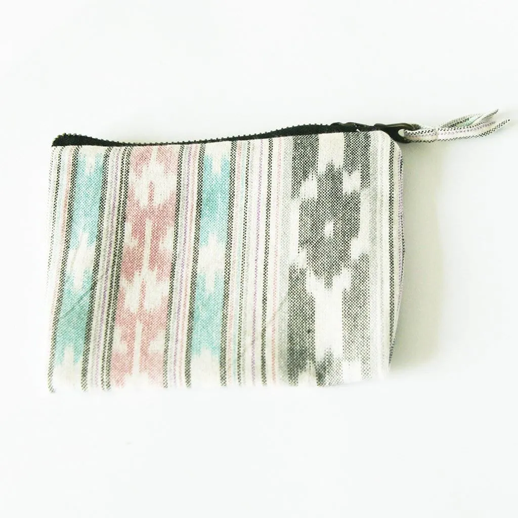 Ikat Zipper Pouch Coin Purse - Wallet