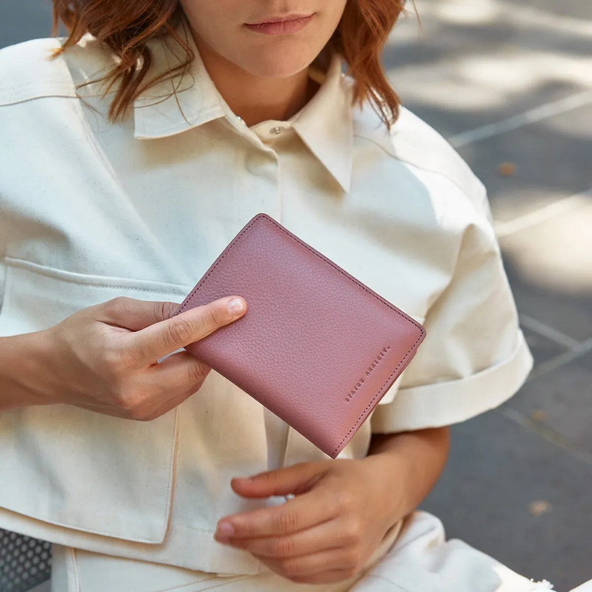 In Transit Passport Wallet - Dusty Rose