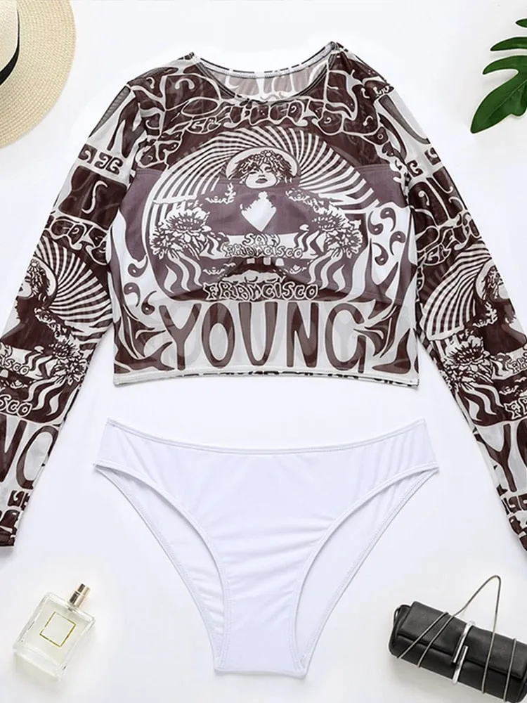 In-X Long sleeves High neck bikini