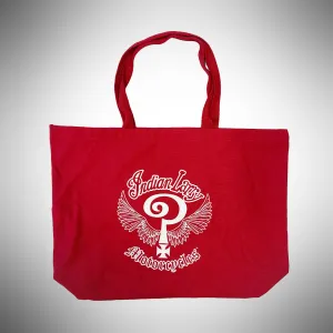 Indian Larry Red   White Tote Bag