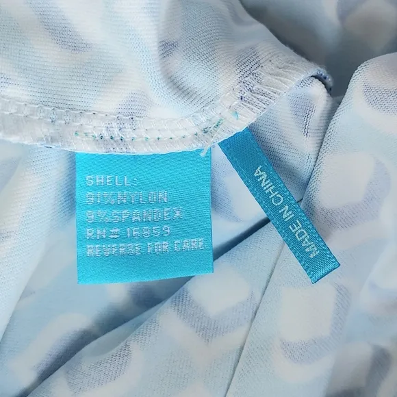 J. McLaughlin Blue White Print Skort Skirt  XS