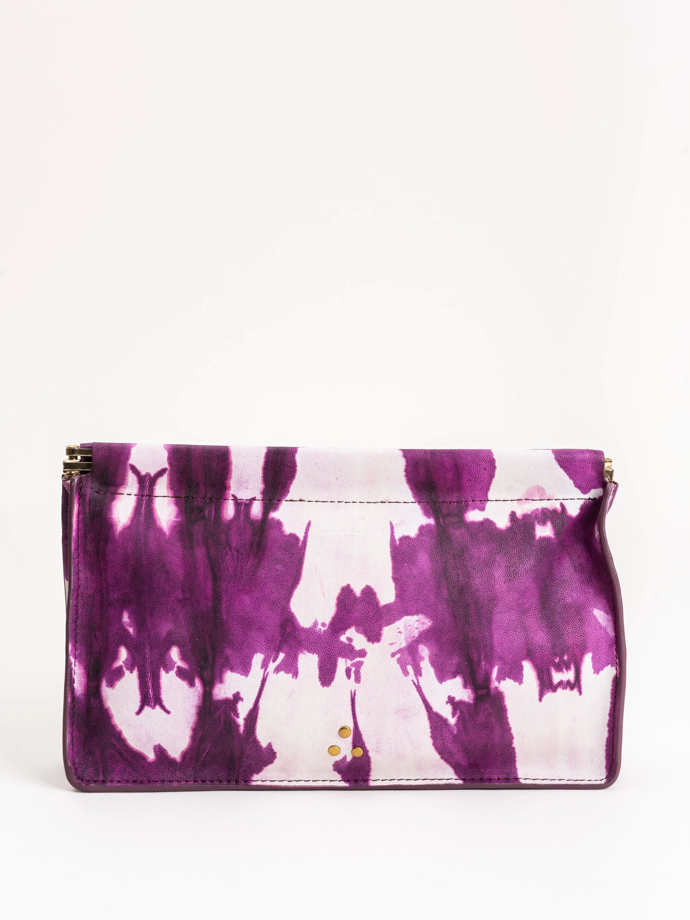 jerome dreyfuss clic  clac m lambskin clutch