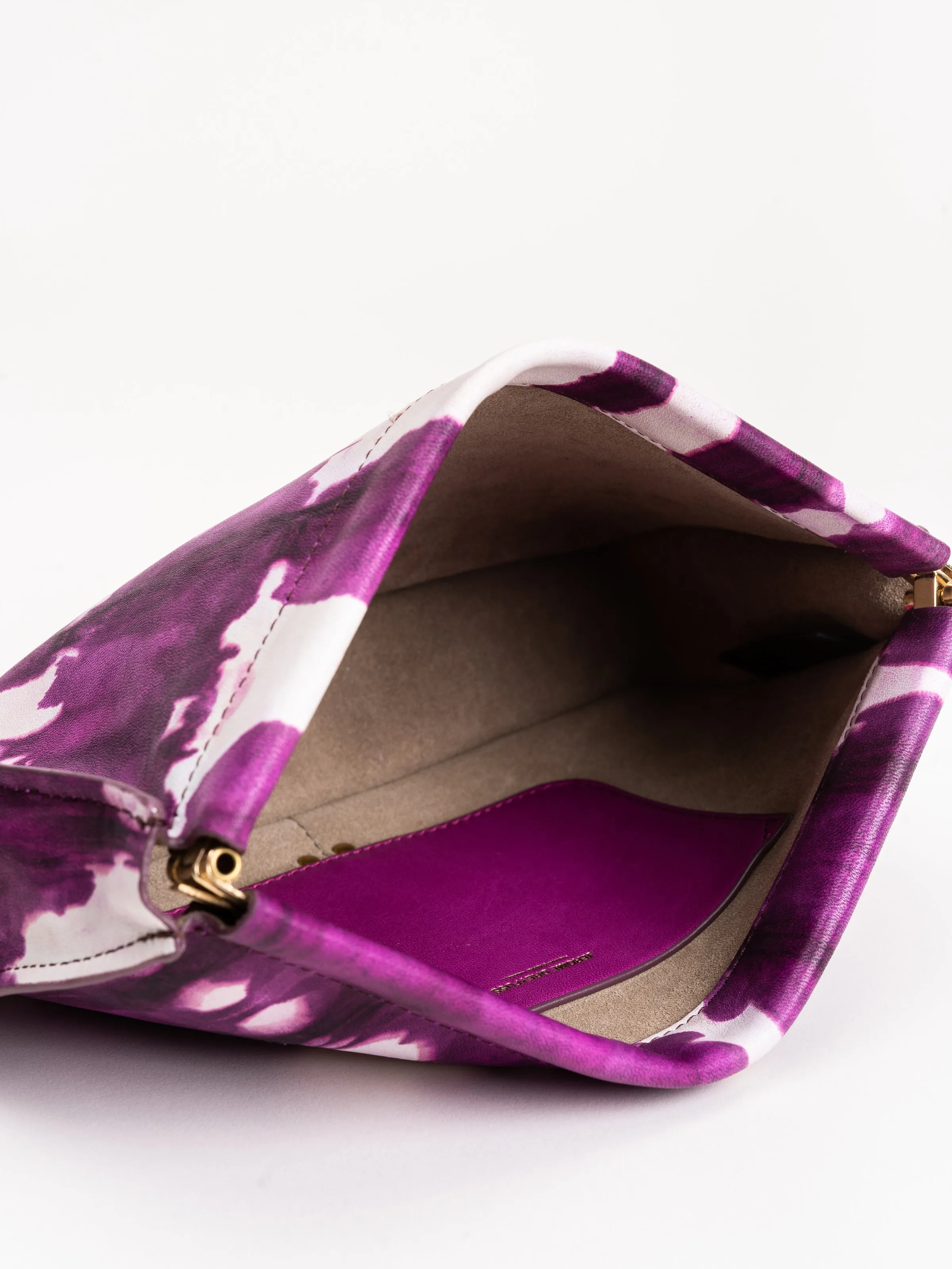 jerome dreyfuss clic  clac m lambskin clutch