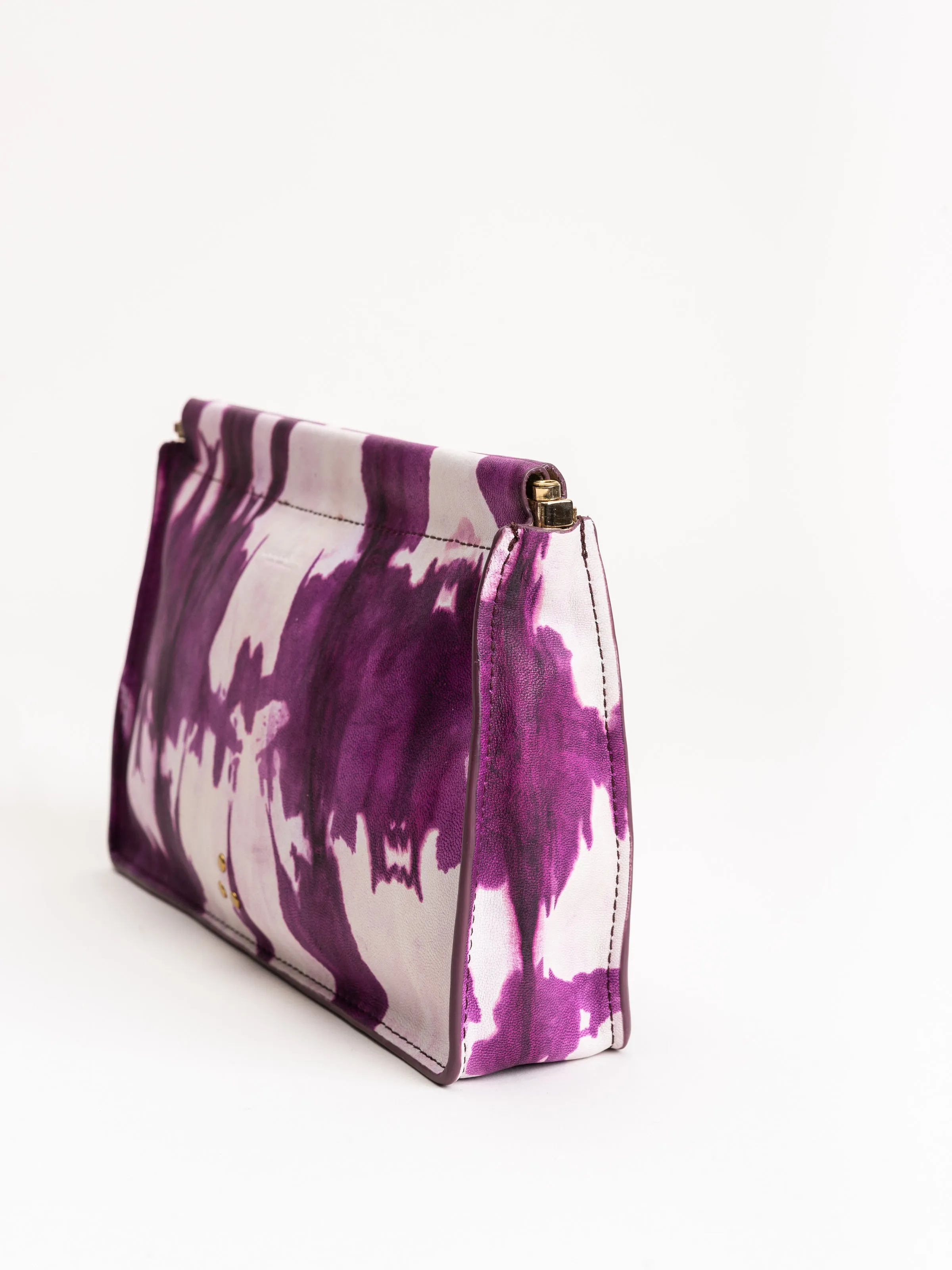 jerome dreyfuss clic  clac m lambskin clutch