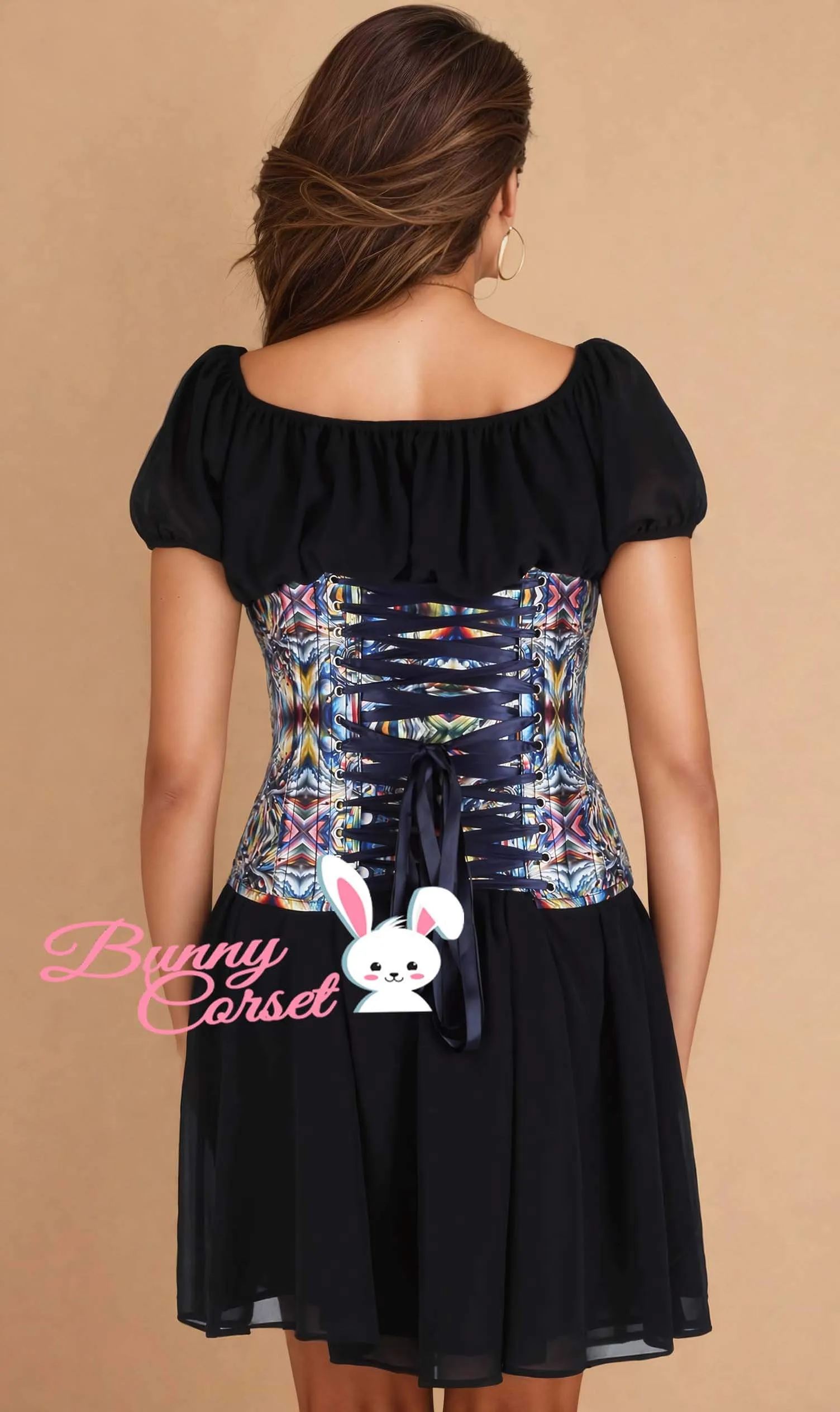 Jolana Underbust Zipper Corset
