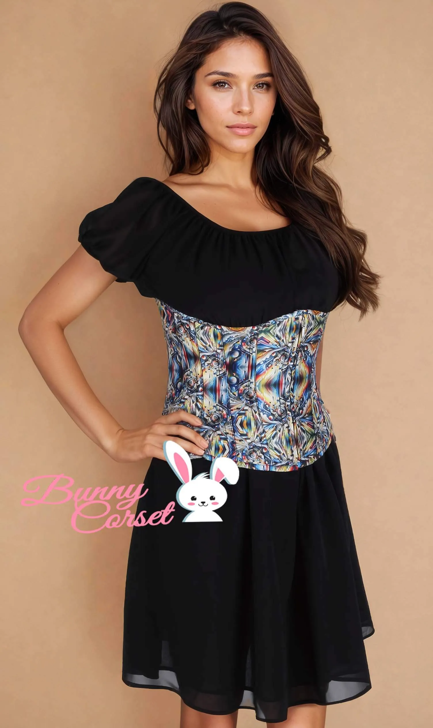 Jolana Underbust Zipper Corset
