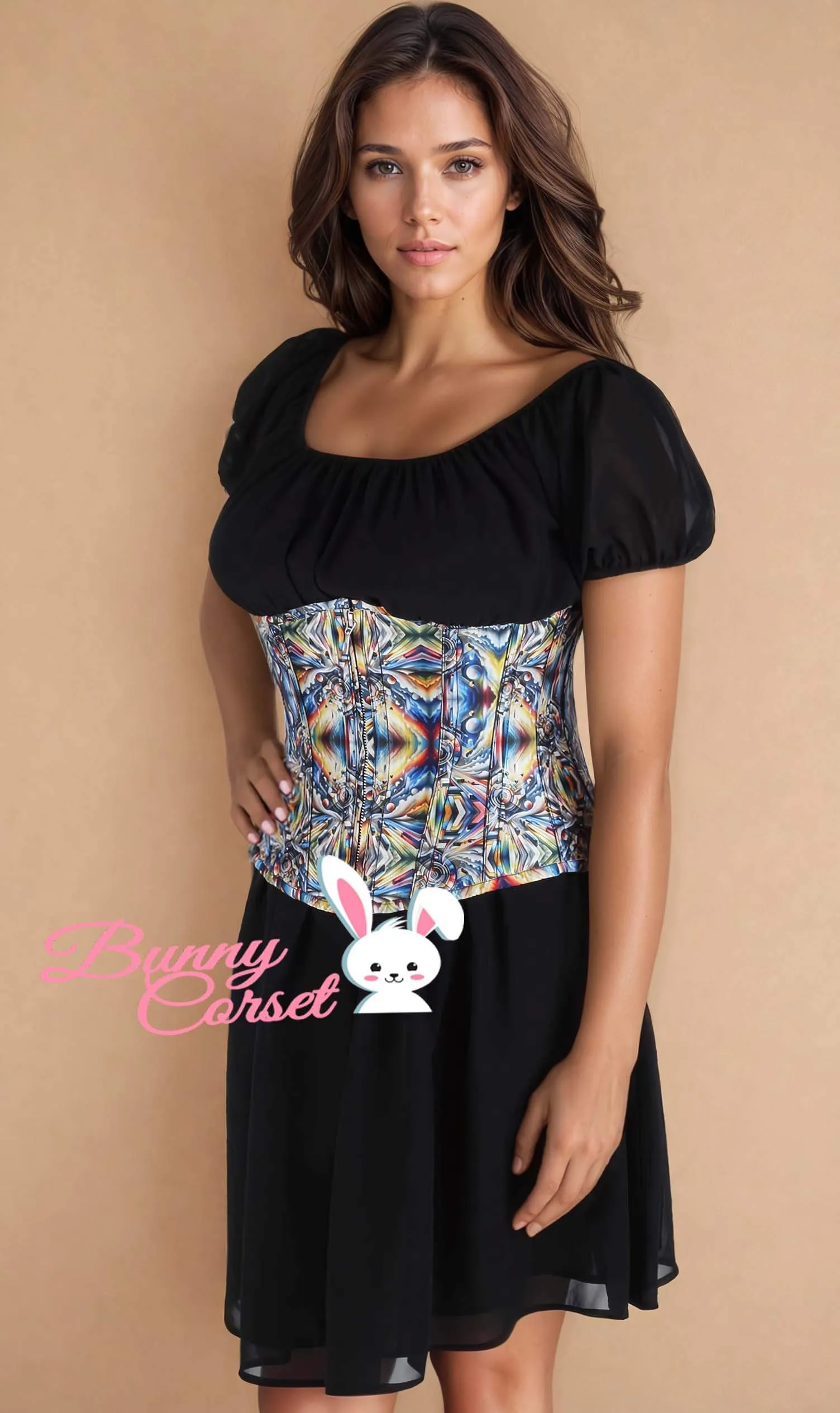 Jolana Underbust Zipper Corset