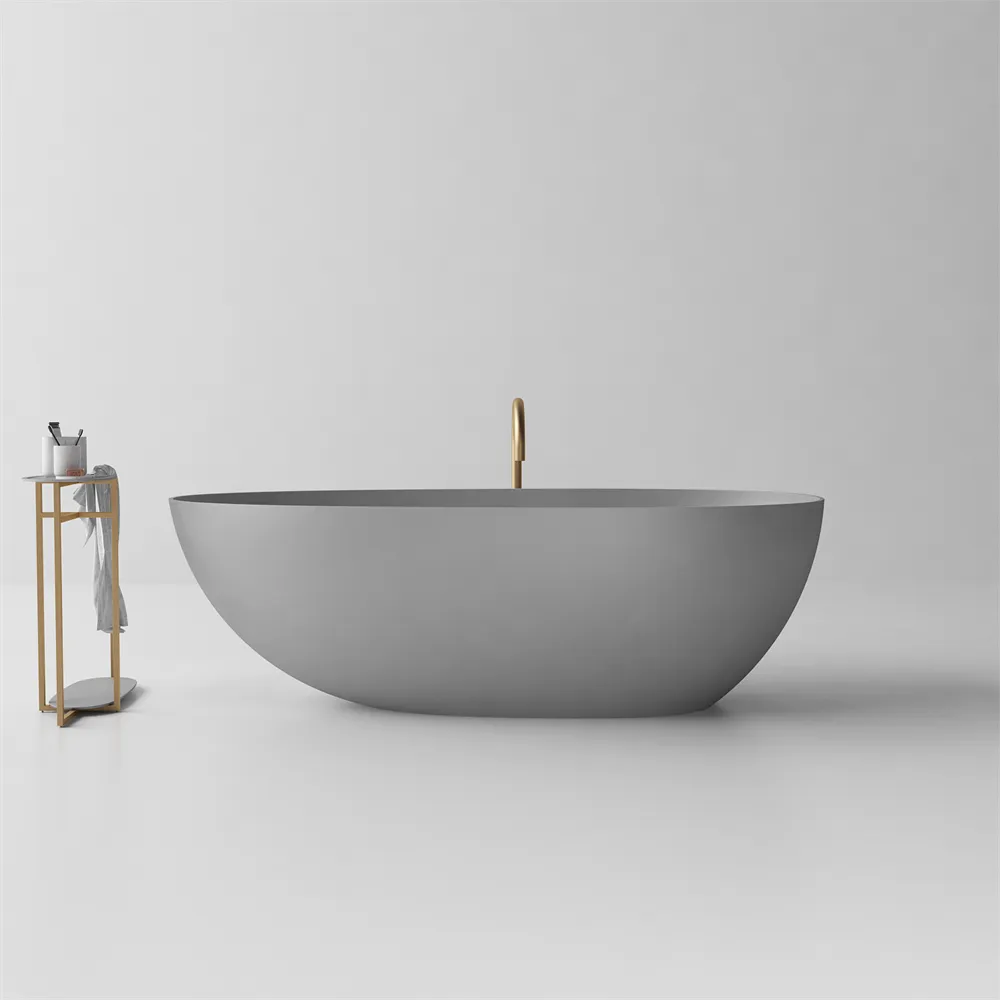 Jolanda Classic Egg-shaped Stone Bath - 1500mm - ST03