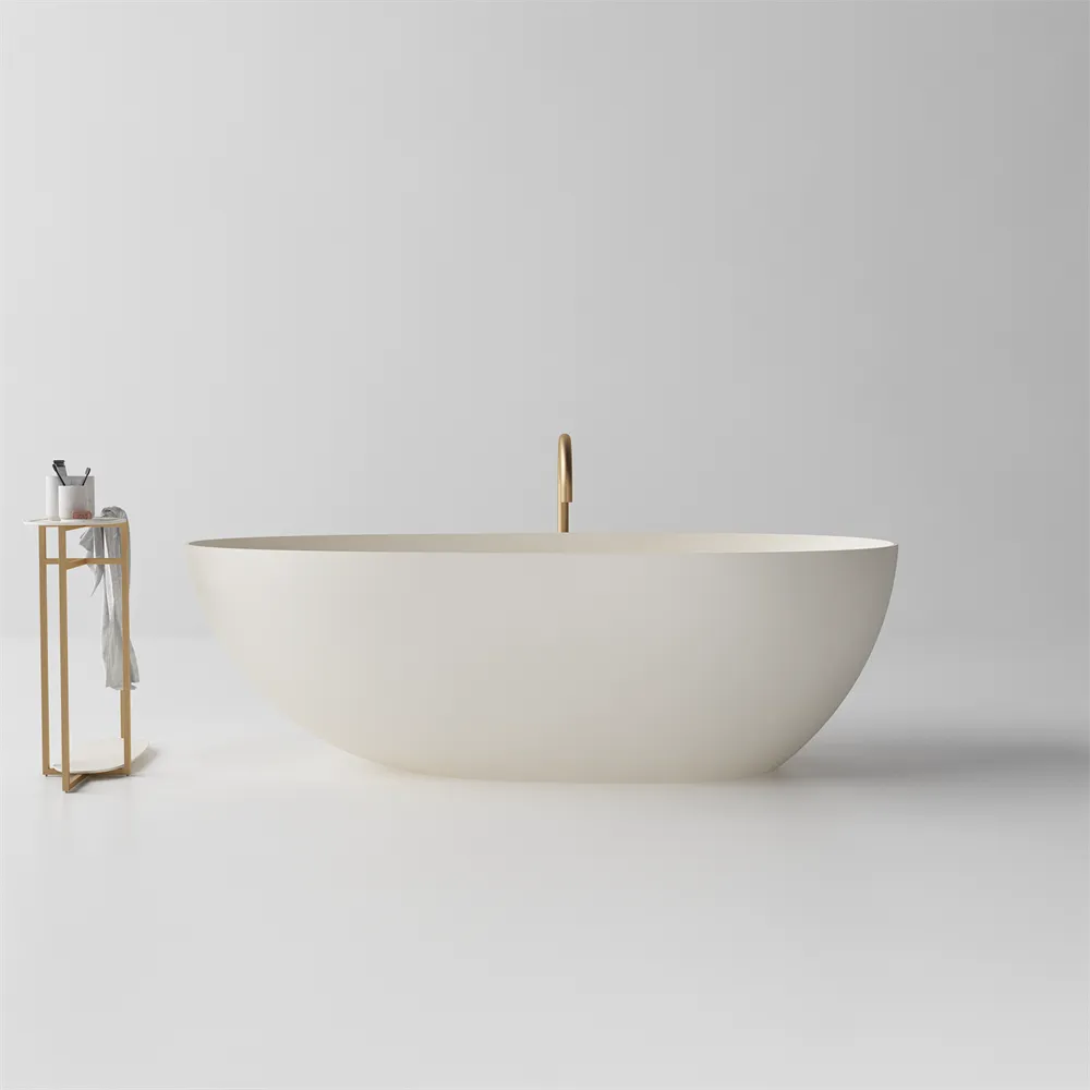Jolanda Classic Egg-shaped Stone Bath - 1500mm - ST03
