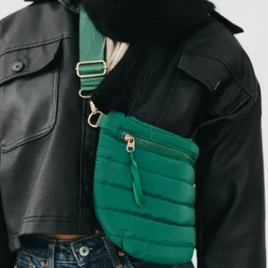 Jolie Puffer Belt Bag: Emerald