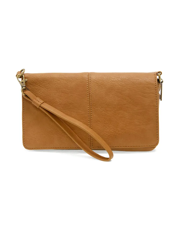Joy Susan : Everly Organizer Flap Crossbody - Mid Tan