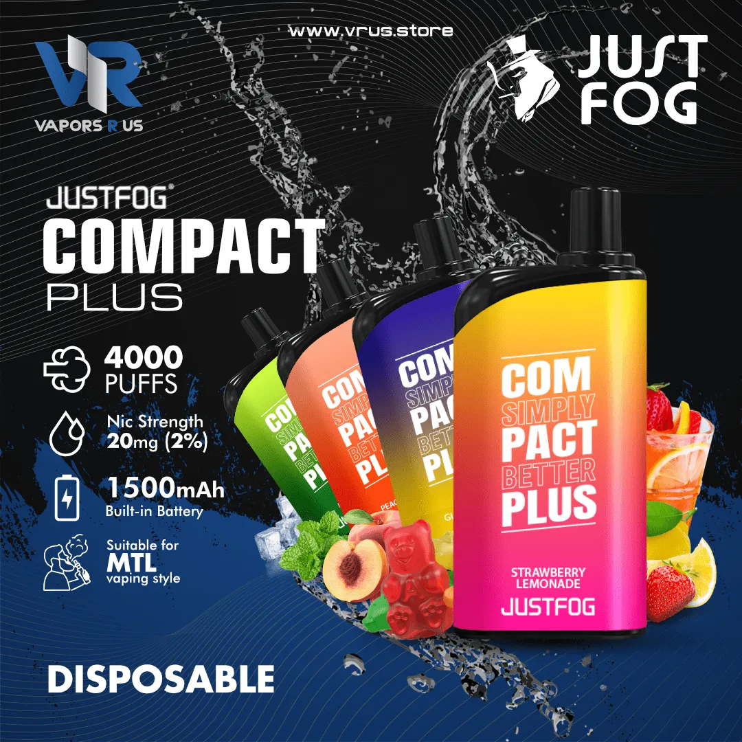JUSTFOG - COMPACT PLUS Disposable Device (4000 Puffs - 2%)