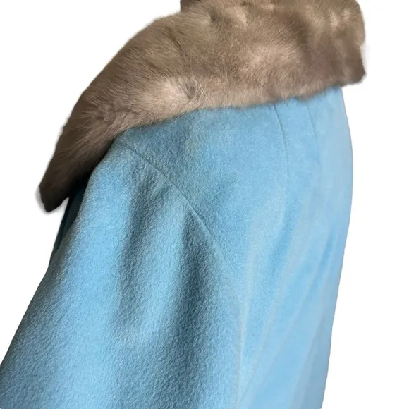 Kashmiracle 1950s Coat Women's Size 16 Faux Cashmere Old Money Classic Audrey