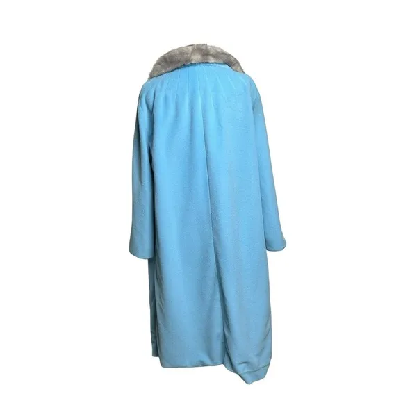 Kashmiracle 1950s Coat Women's Size 16 Faux Cashmere Old Money Classic Audrey