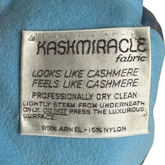 Kashmiracle 1950s Coat Women's Size 16 Faux Cashmere Old Money Classic Audrey