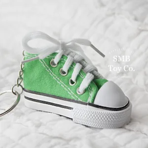 Keychain - Backpack/ Bag Charm - Tennis Shoe - Green