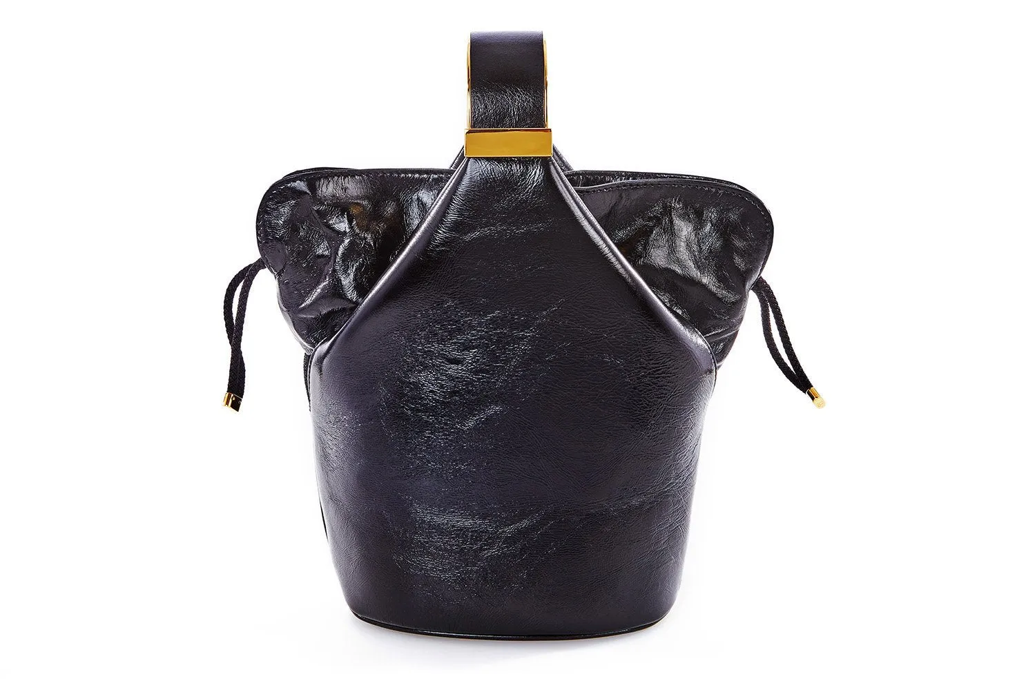 Kit Bracelet Bag in Black Leather