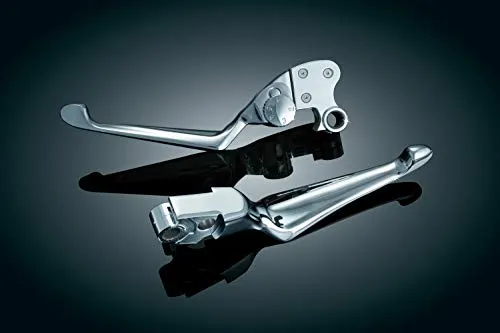 Kuryakyn 1080 Motorcycle Handlebar Accessory: Boss Blades Adjustable Clutch Lever for 1996-2017 Harley-Davidson Motorcycles with Cable Clutch, Chrome, 1 Pair