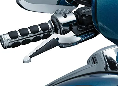 Kuryakyn 5736 Motorcycle Handlebar Accessory: ISO Levers for 2017-19 Harley-Davidson Touring Motorcycles, Chrome, 1 Pair