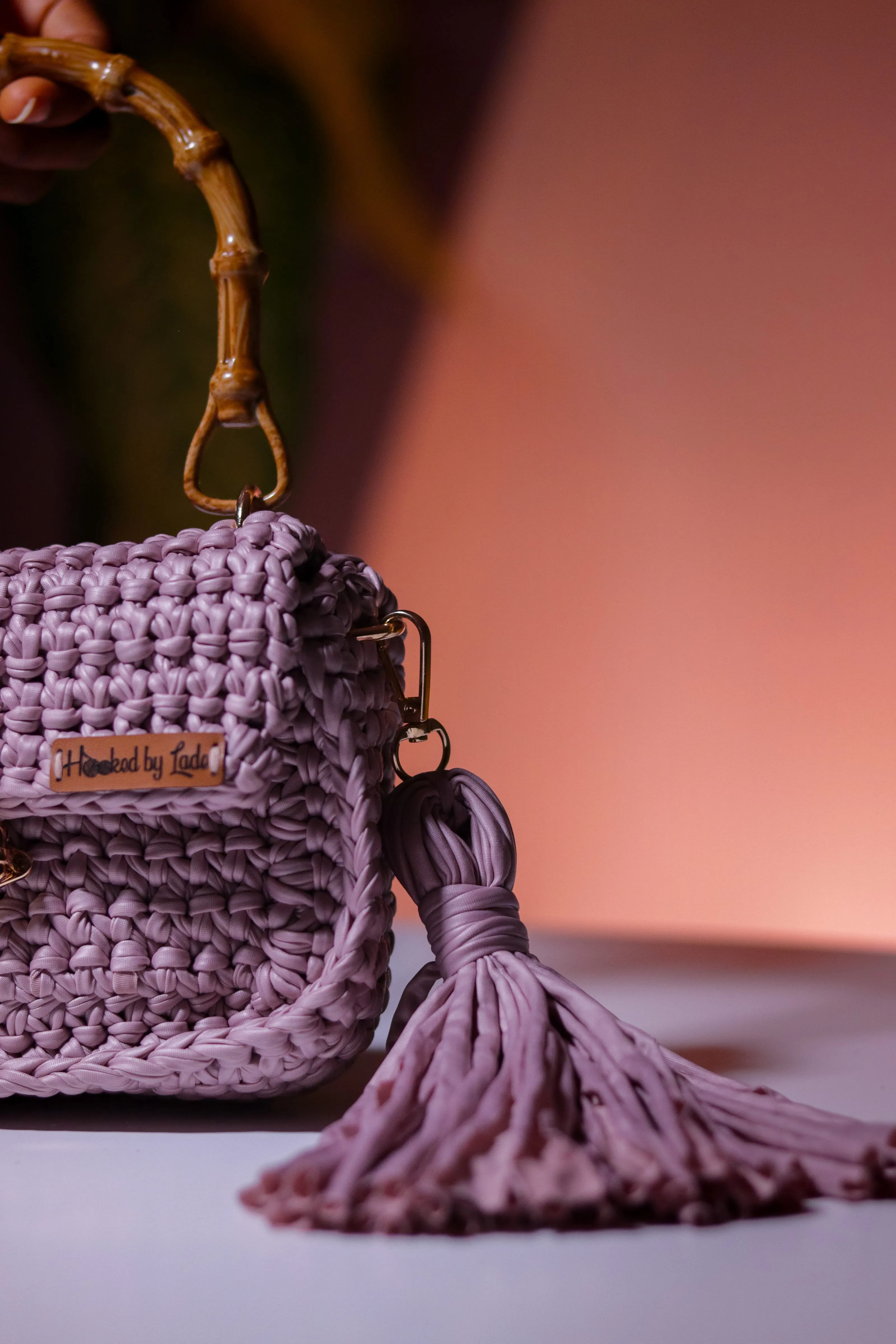 ‘Laolu’ Fling bag with double sided fringe