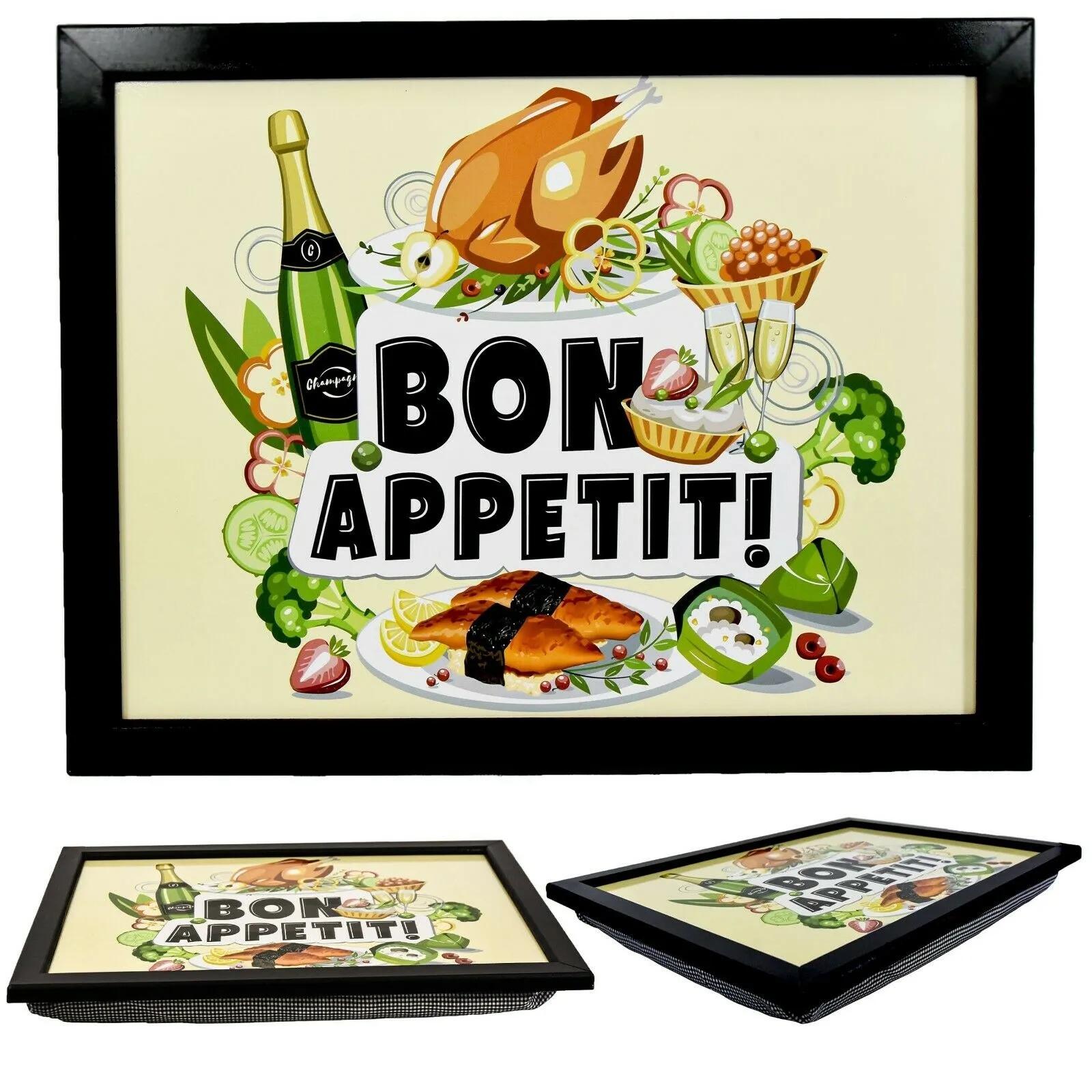 Lap Tray With Bean Bag Cushion (Bon Appetit)