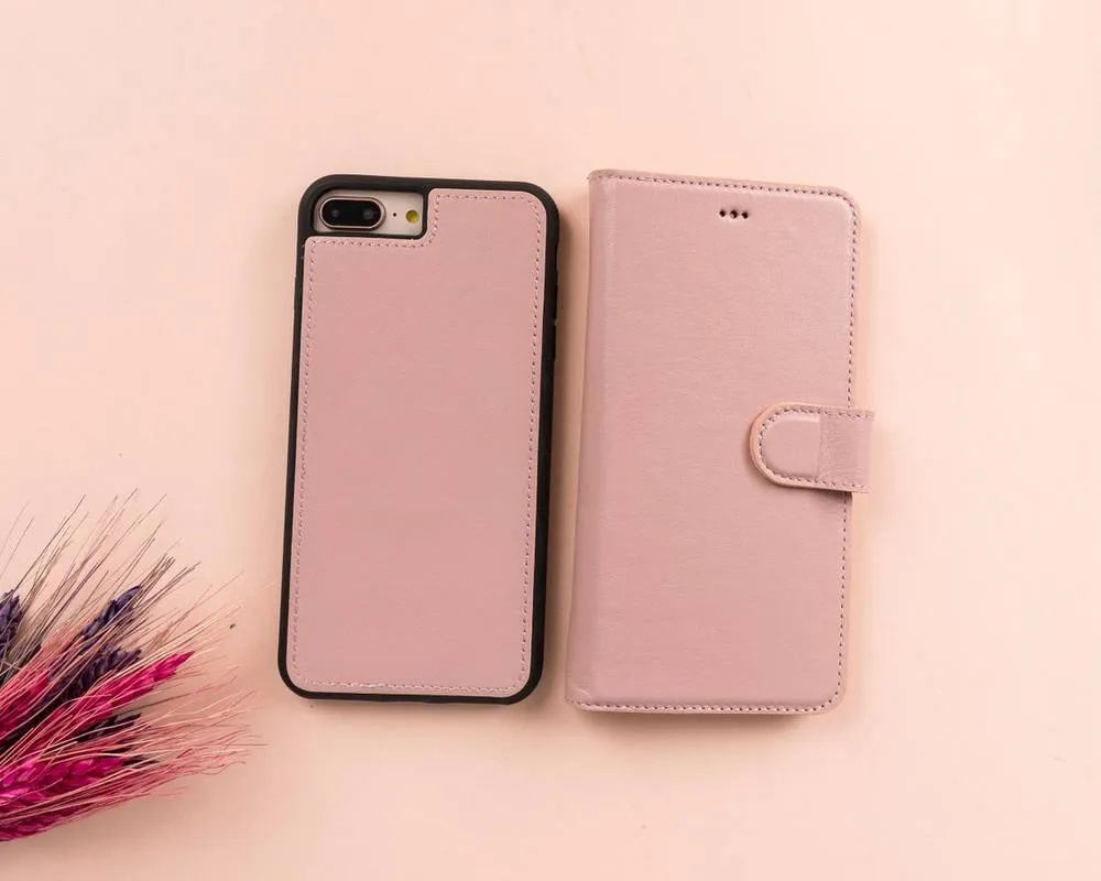 Leather Magnetic Detachable Wallet Case for iPhone 7 Plus /8 Plus