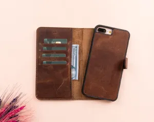 Leather Magnetic Detachable Wallet Case for iPhone 7 Plus /8 Plus
