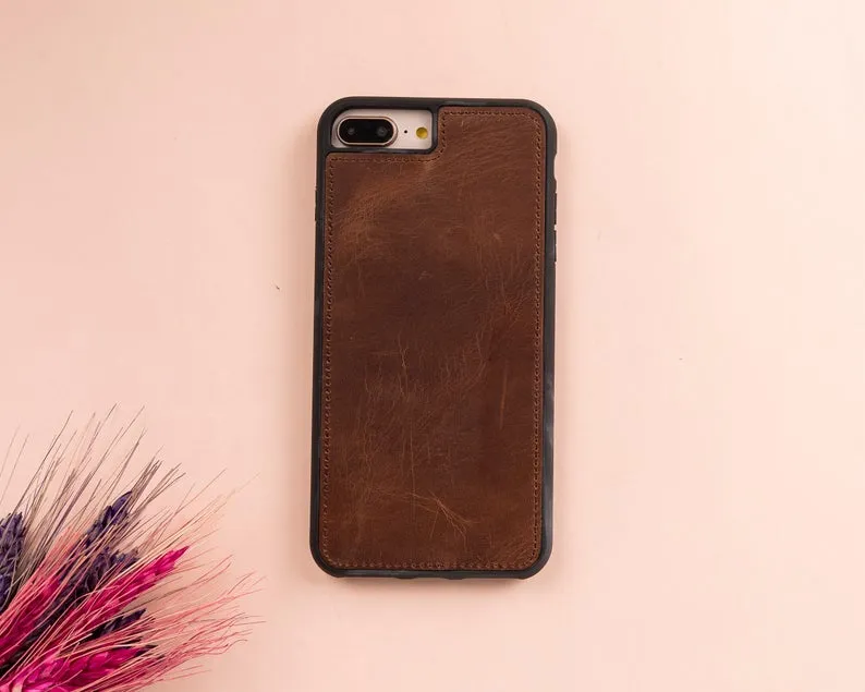 Leather Magnetic Detachable Wallet Case for iPhone 7 Plus /8 Plus