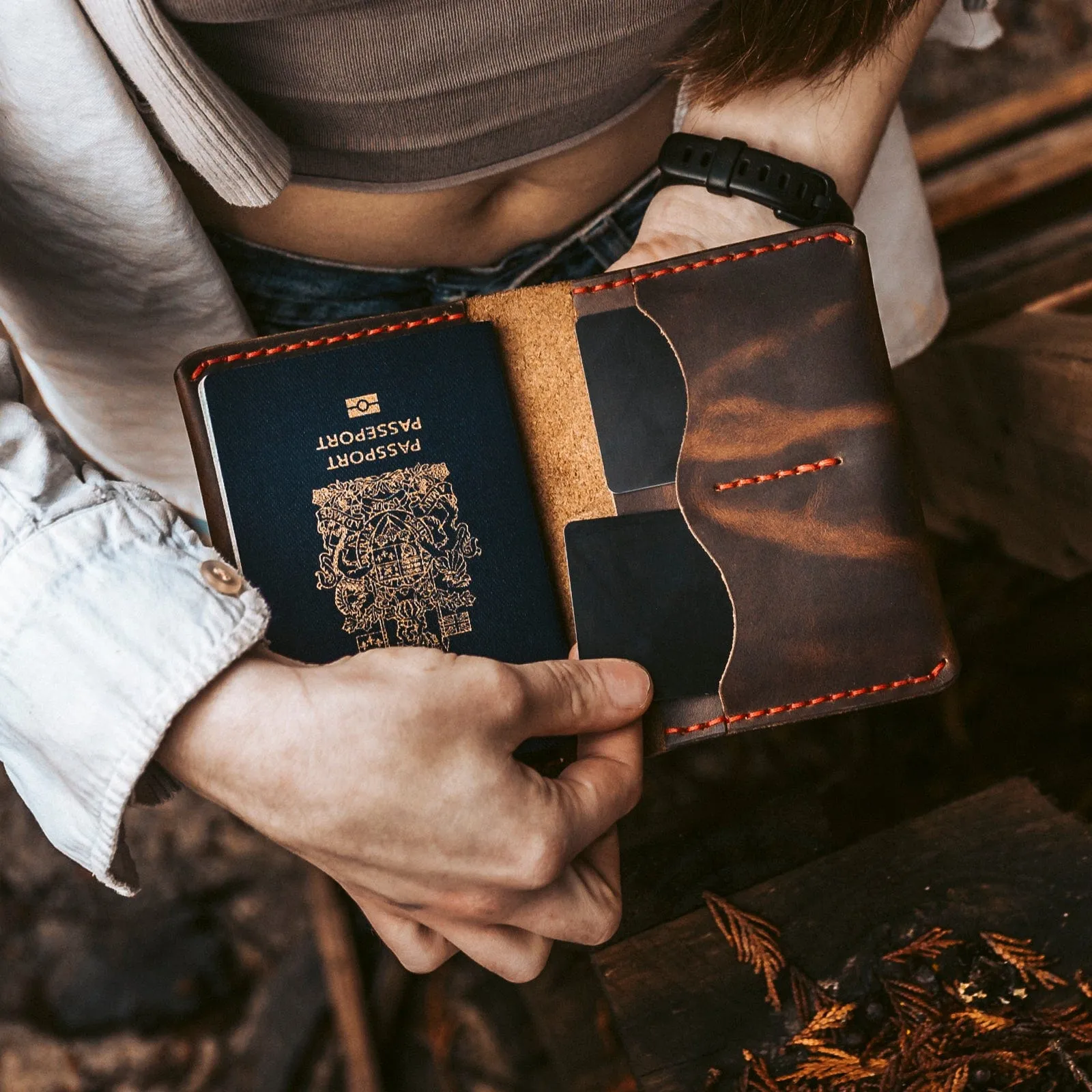 Leather Passport Holder