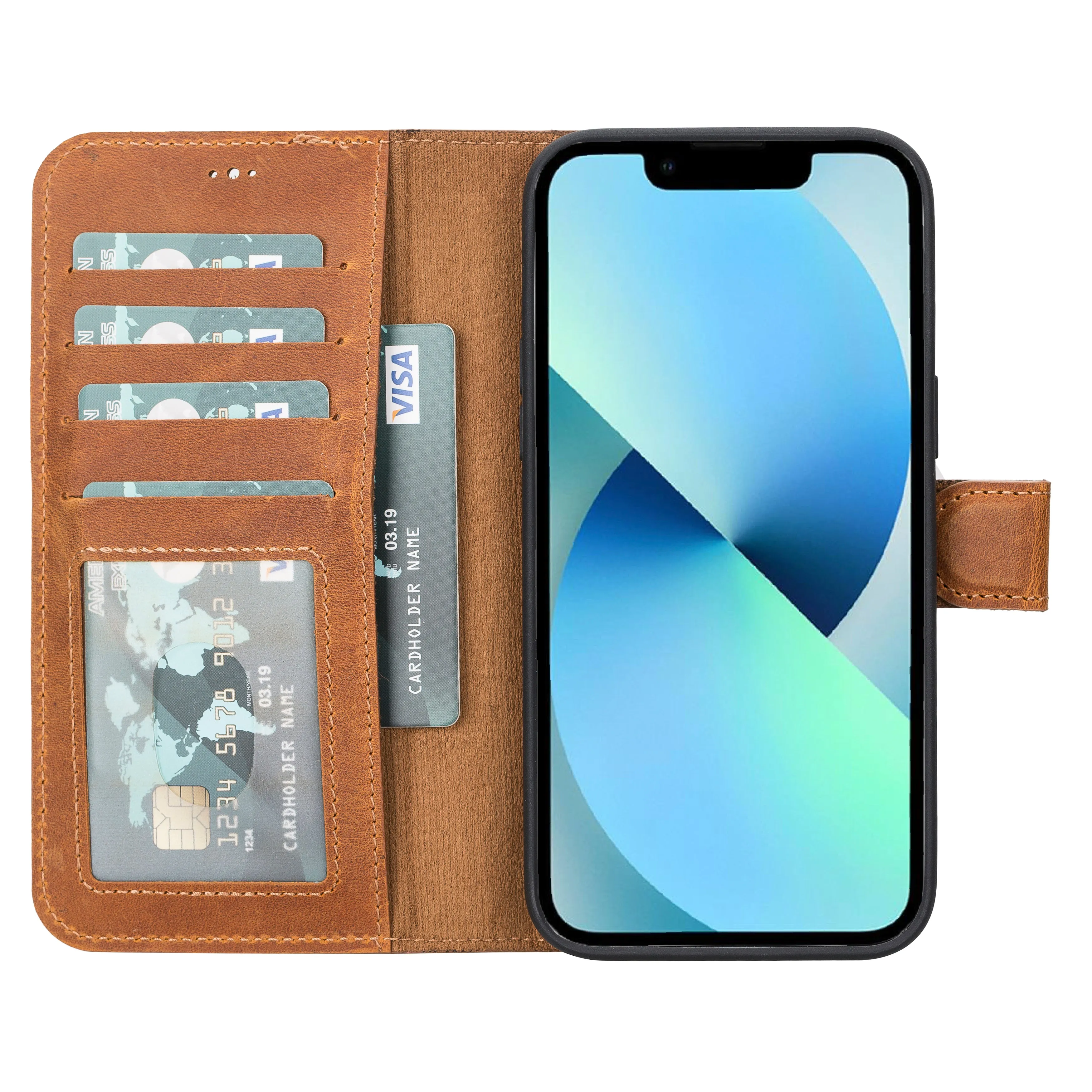 Leather Wallet Case for iPhone 14 Pro Max