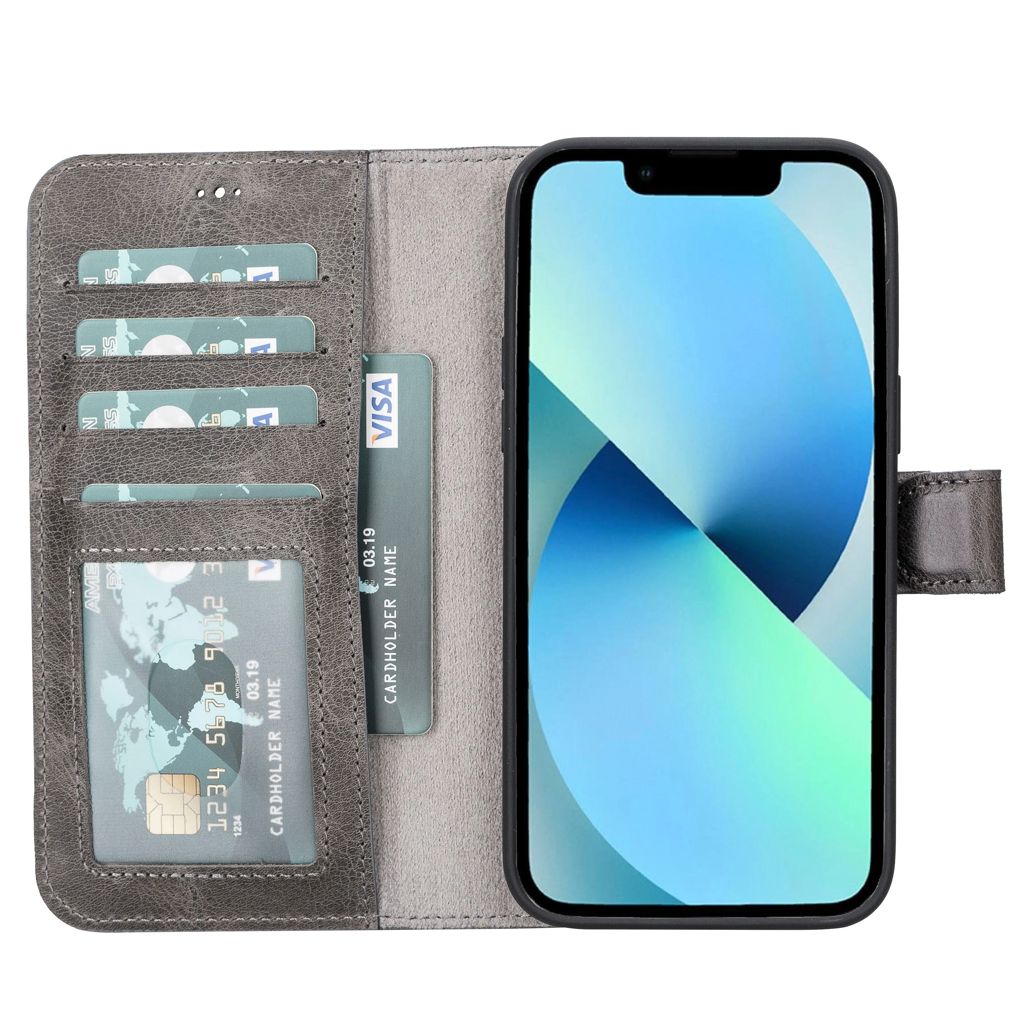 Leather Wallet Case for iPhone 14 Pro Max