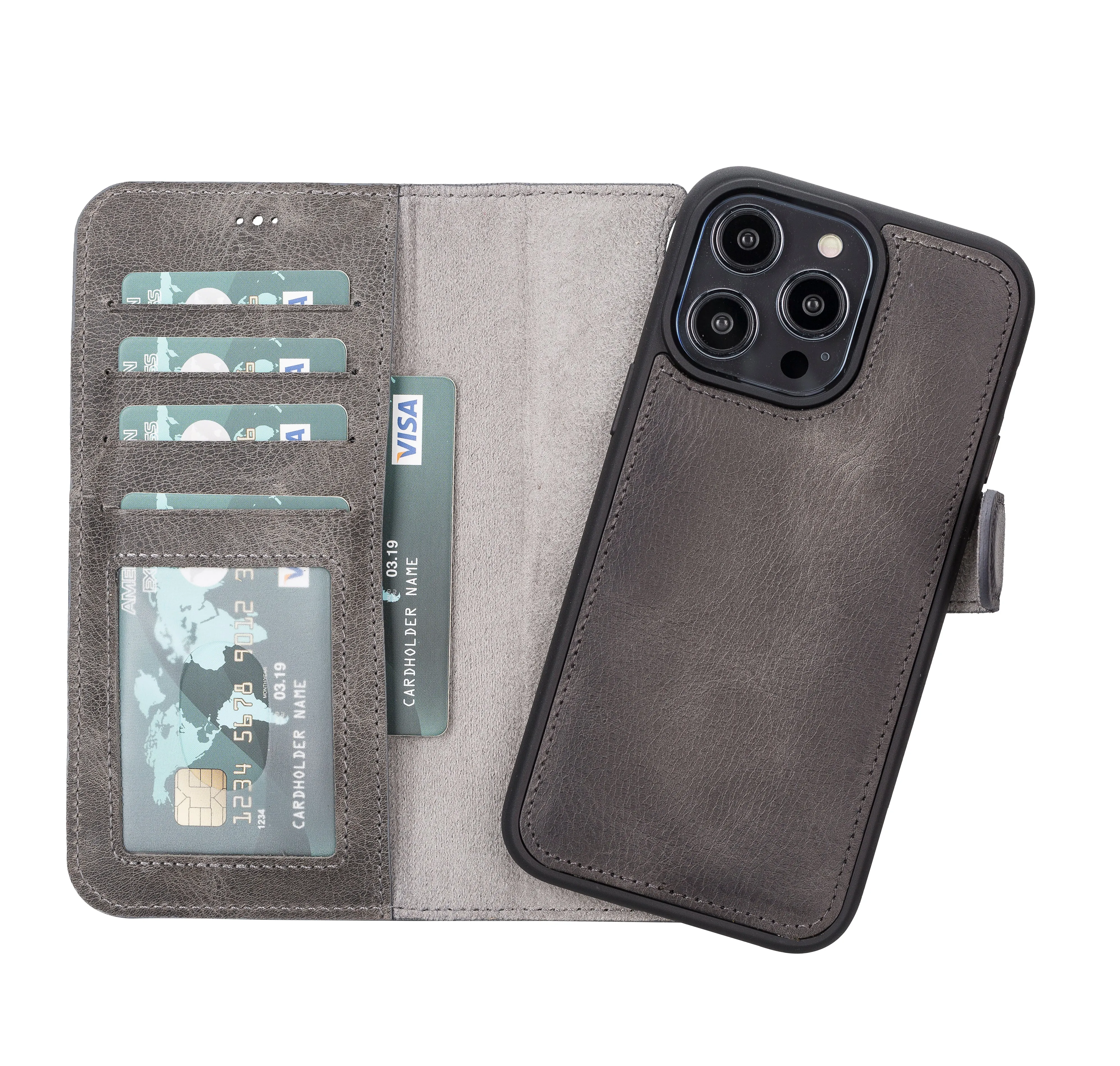 Leather Wallet Case for iPhone 14 Pro Max