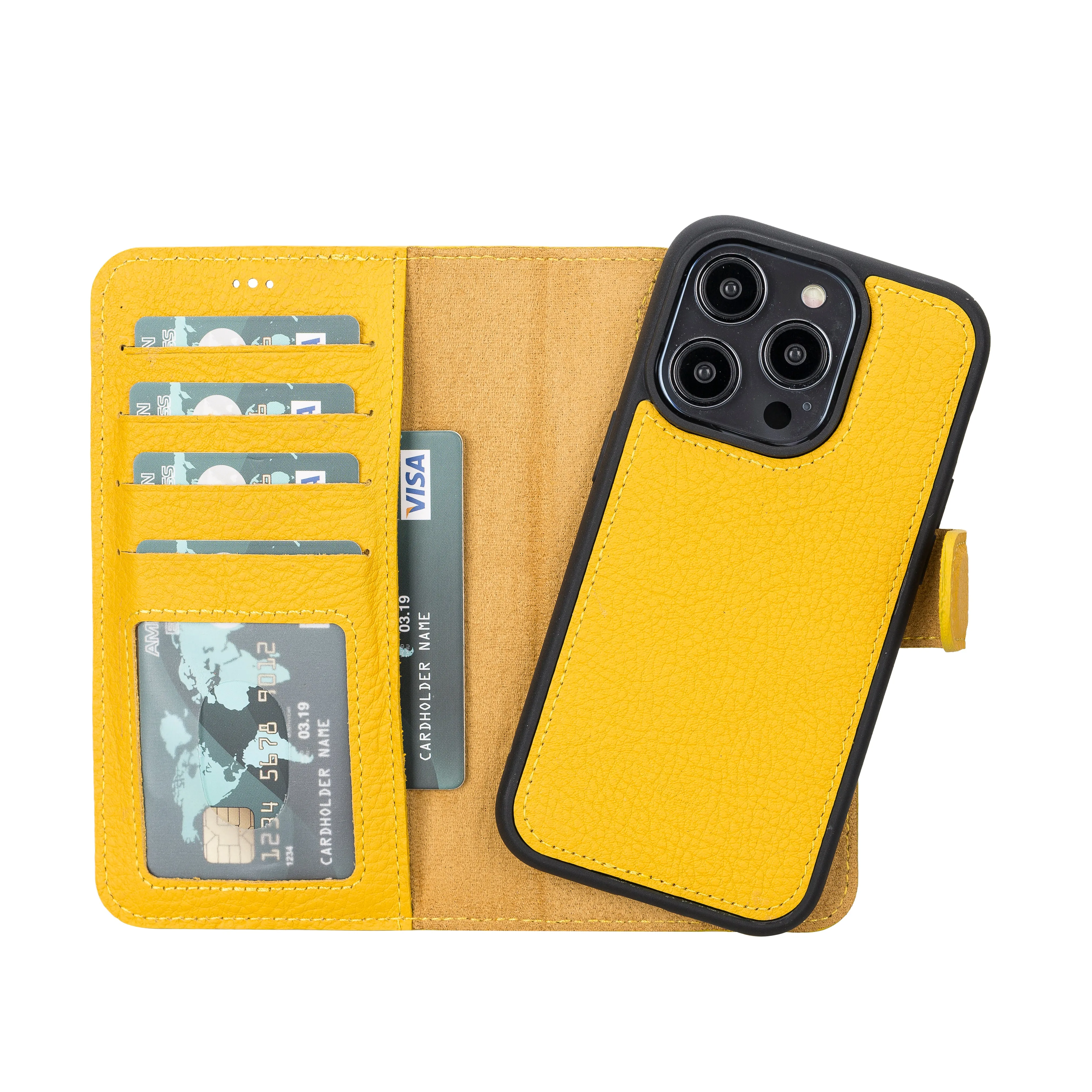 Leather Wallet Case for iPhone 14 Pro