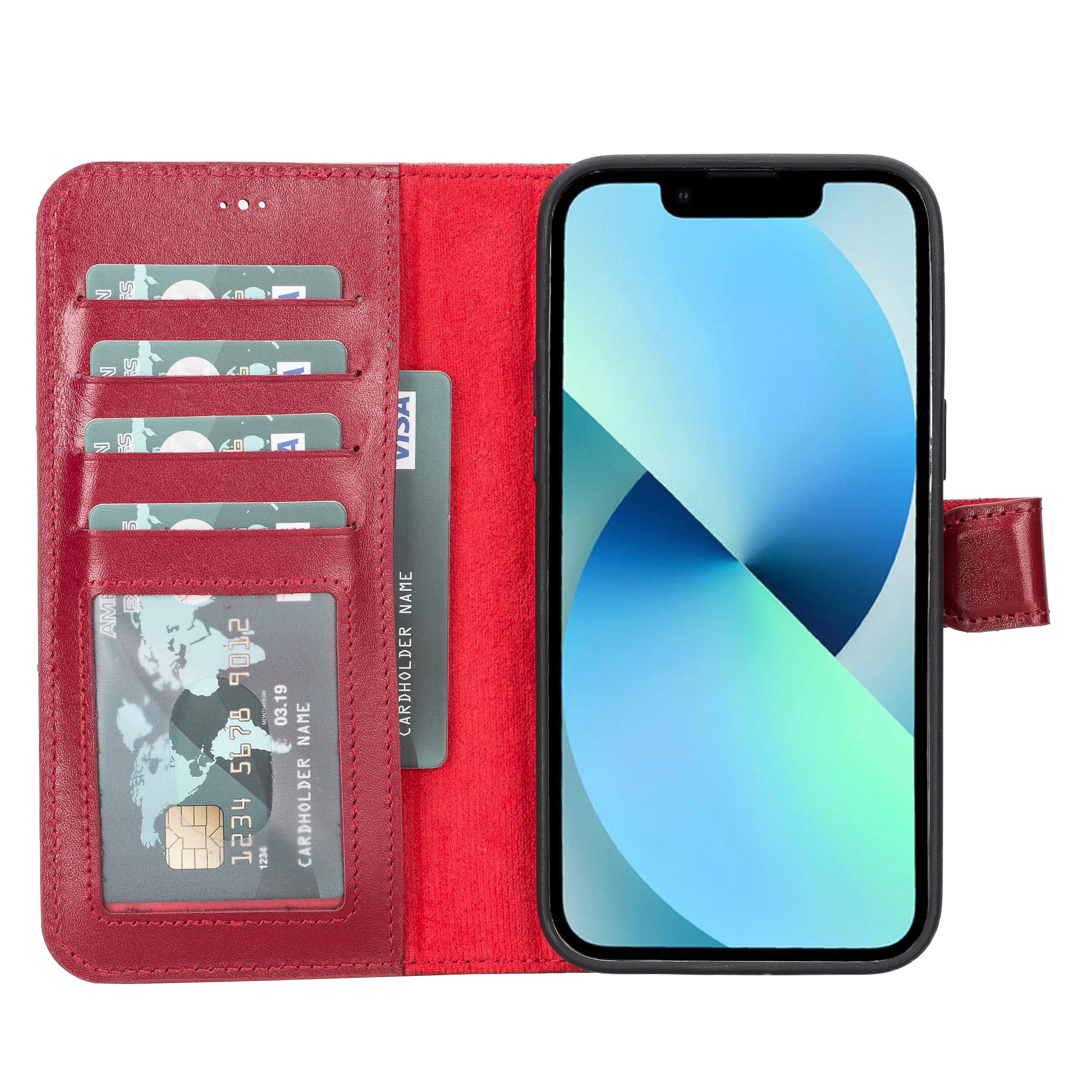 Leather Wallet Case for iPhone 15 Pro Max