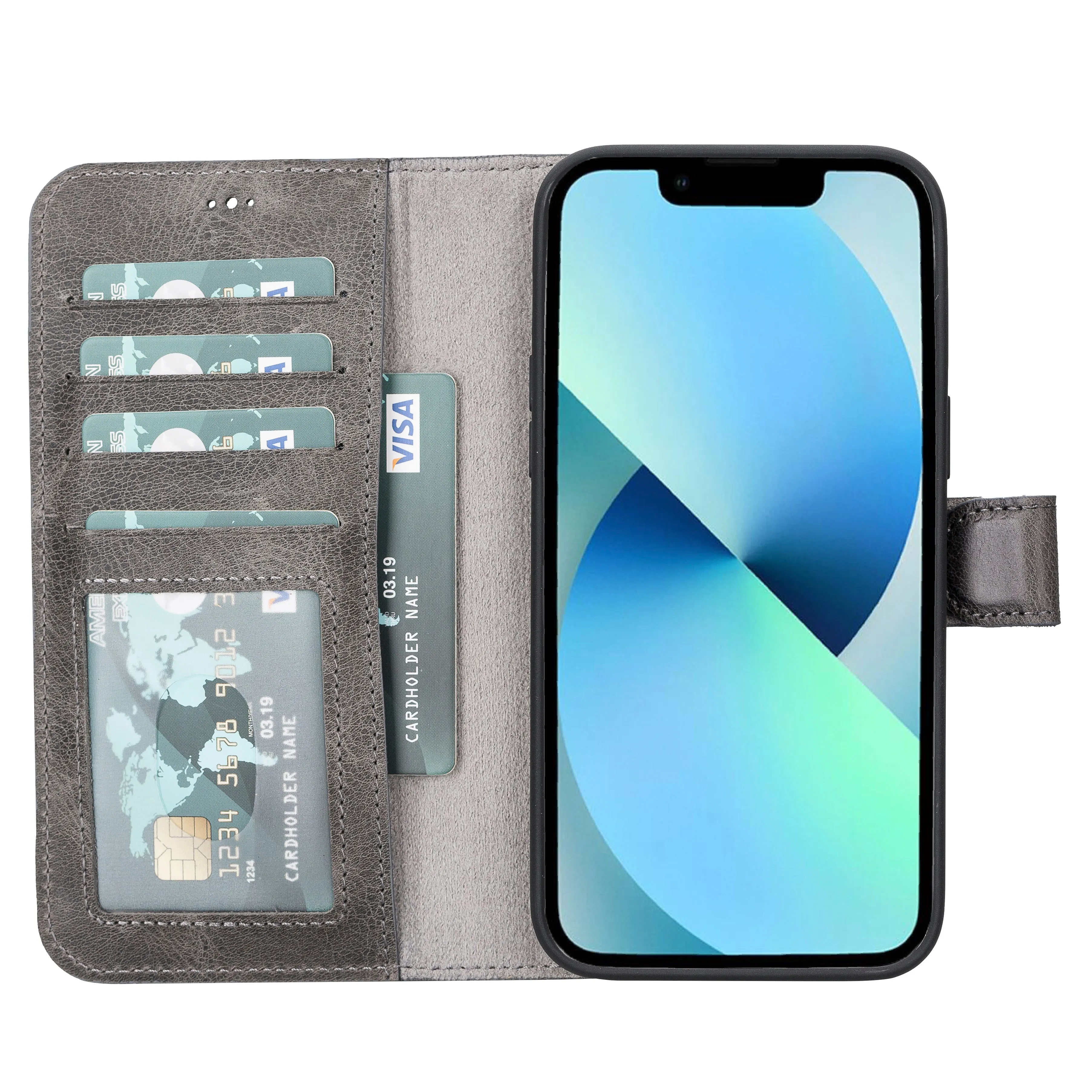 Leather Wallet Case for iPhone 15 Pro Max