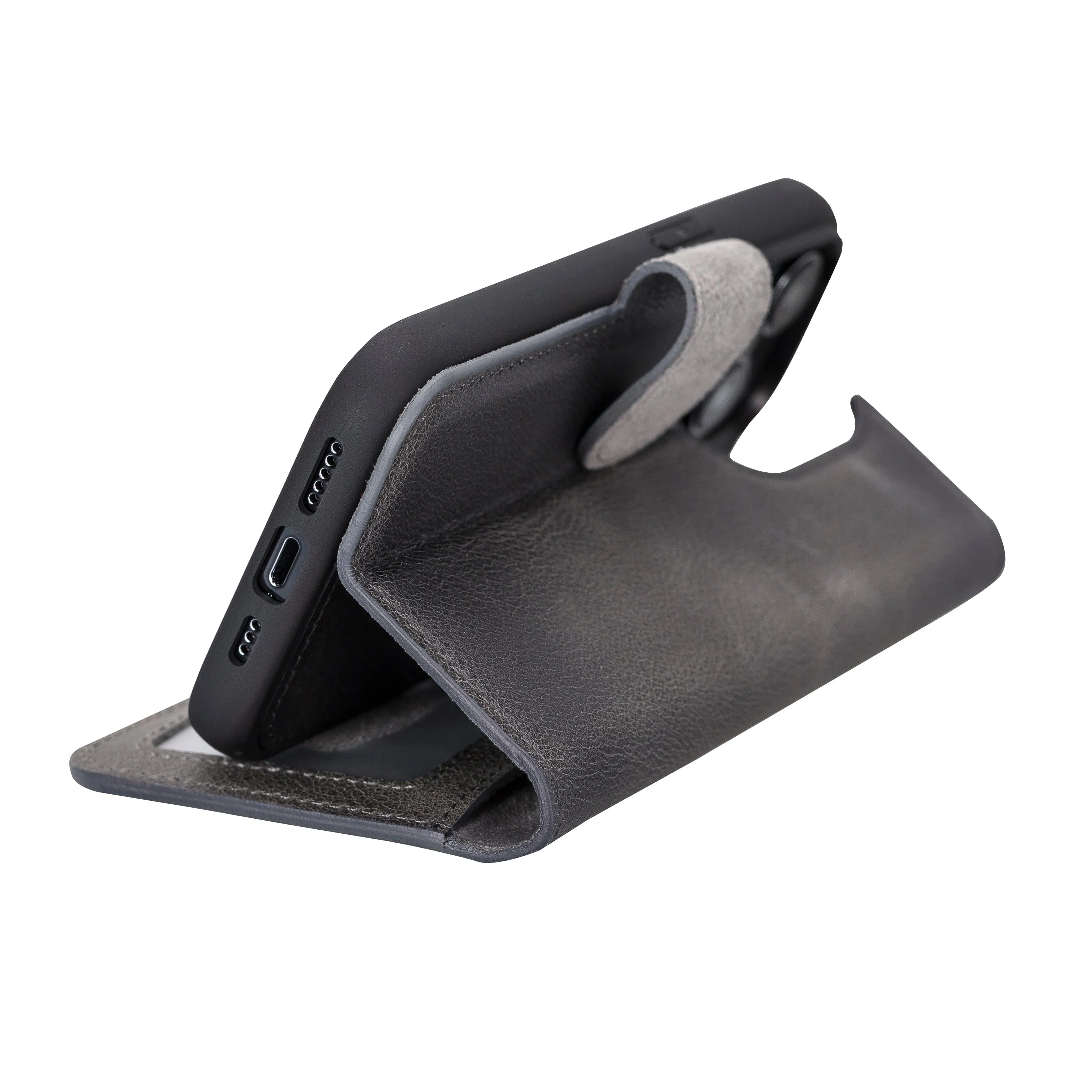 Leather Wallet Case for iPhone 15 Pro